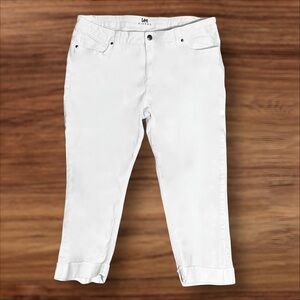 Lee Riders Women’s Capri Jeans. - White - 18